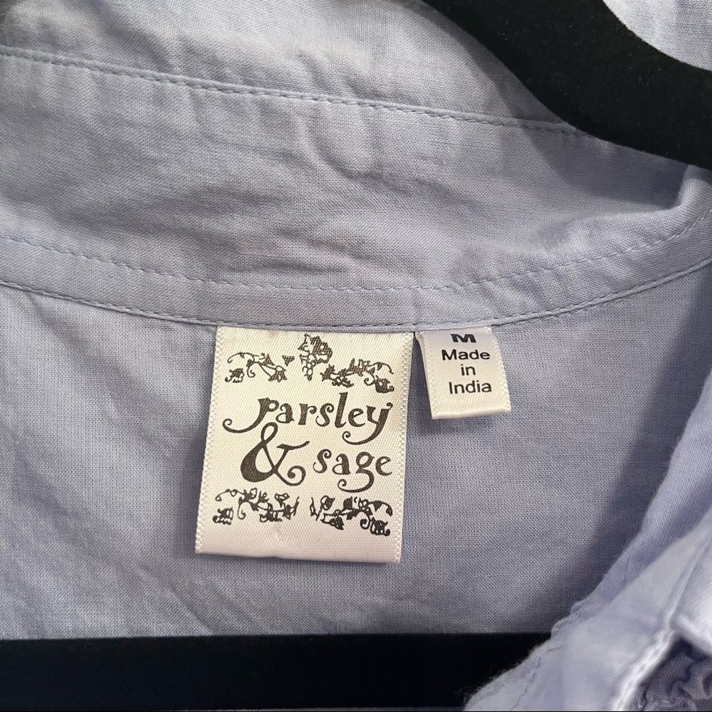 Parsley & Sage Button Down Vintage Button Down Bl… - image 2